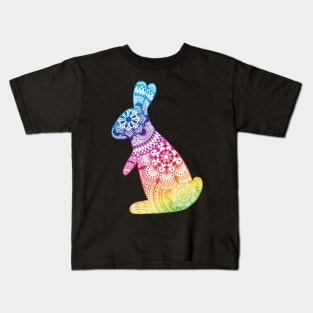 Rainbow Rabbit Kids T-Shirt